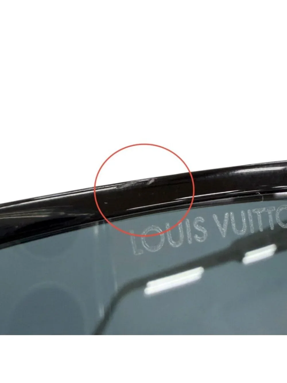 Louis Vuitton LV Rise Square Monogram Sunglasses Black Silver Demo Lens Eyewear